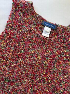 Vintage Multicolor Knit Silk Blend Tank Top